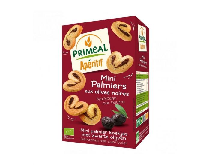 PRIMEAL Mini Palmiers aux Olives Noires Bio - 60 g (2)