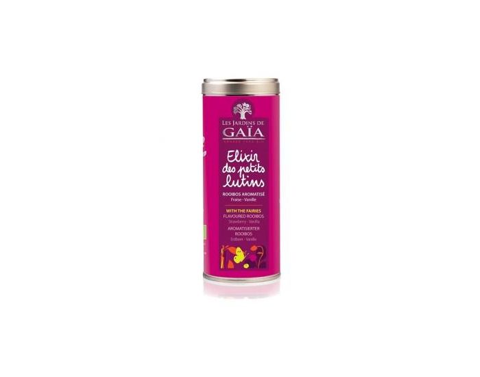 LES JARDINS DE GAIA Elixir des Petits Lutins En Tube - Rooibos Fraise et Vanille -100 g (6)