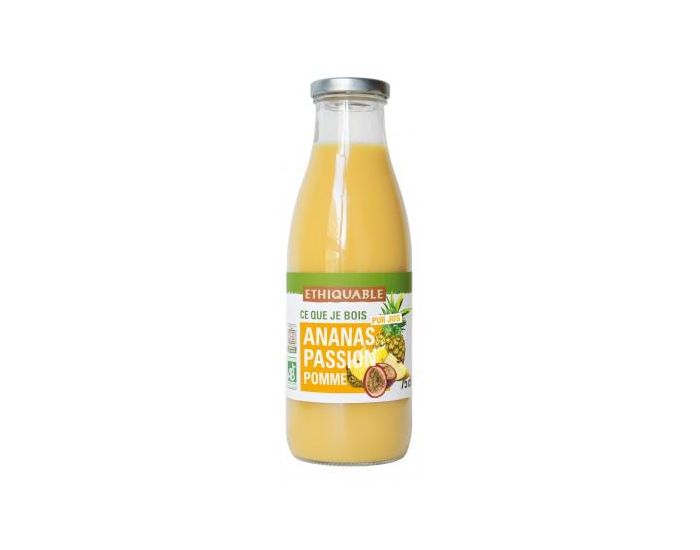 ETHIQUABLE Pur Jus Ananas Passion Pomme Bio & Equitable - 75 cL (4)