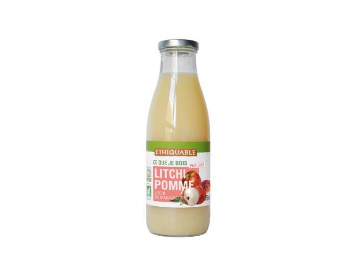 ETHIQUABLE Pur Jus de Litchi Pomme Bio et Equitable - 75 cL (1)