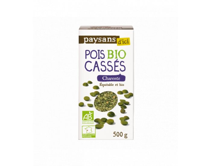 PAYSANS D'ICI Pois Casss Charente Bio & Equitable - 500 g (1)