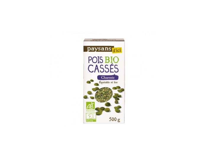 PAYSANS D'ICI Pois Casss Charente Bio & Equitable - 500 g (2)
