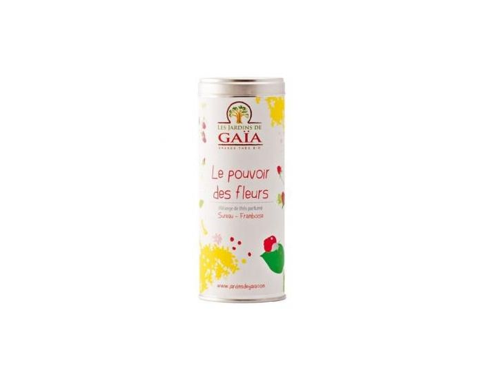 LES JARDINS DE GAIA Le Pouvoir Des Fleurs - Mlange de Ths Parfums (Sureau , Framboise) Bio - 50 g (6)