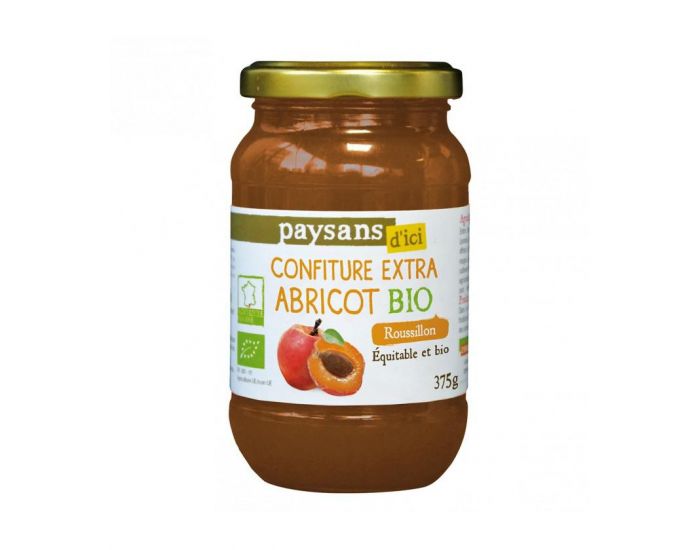 PAYSANS D'ICI Confiture Extra Abricot Bio & Equitable - 375g (1)