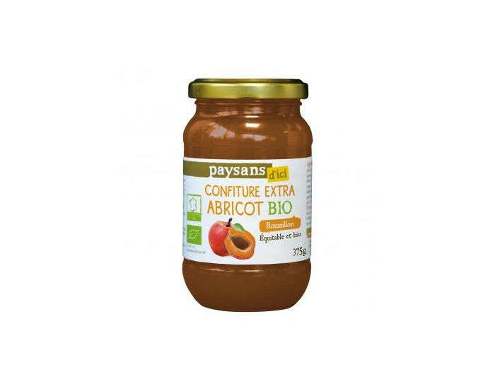 PAYSANS D'ICI Confiture Extra Abricot Bio & Equitable - 375g (3)