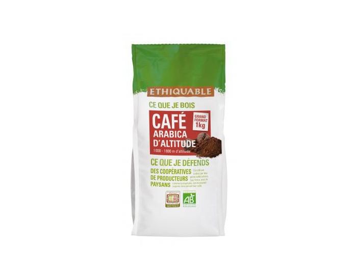 ETHIQUABLE Caf Congo Grains Bio & Equitable - 1 kg (3)
