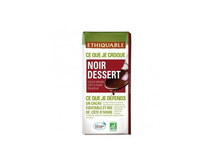 ETHIQUABLE Chocolat Noir Dessert Bio & Equitable - 200 g (3)