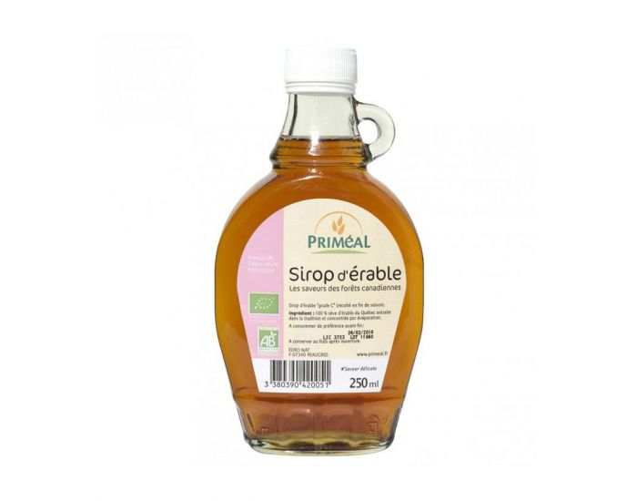 PRIM�AL Sirop d'�rable bio pur de grade C - 250 mL (1)