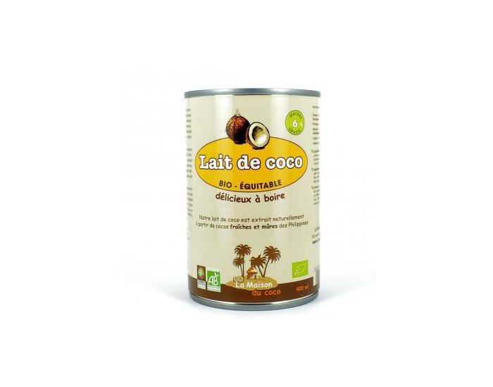 LA MAISON DU COCO Lait De Coco Bio 6% - 400 ml (2)