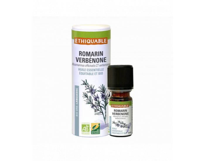 ETHIQUABLE Romarin Verbenone - Huile Essentielle Bio & Equitable - 5 ml (2)