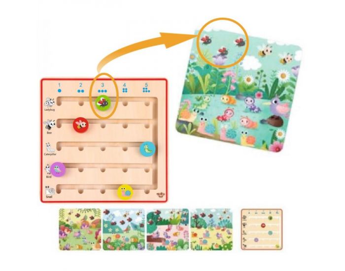 TOOKY TOY Jeu en Bois - J'apprends � Compter - D�s 3 ans (1)
