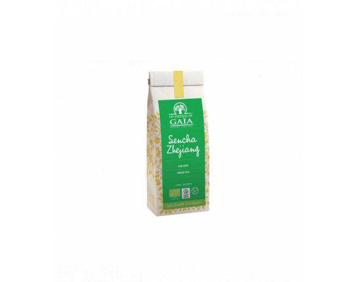 LES JARDINS DE GAIA Sencha Zhejiang - Th� vert bio & �quitable - 100 g (1)