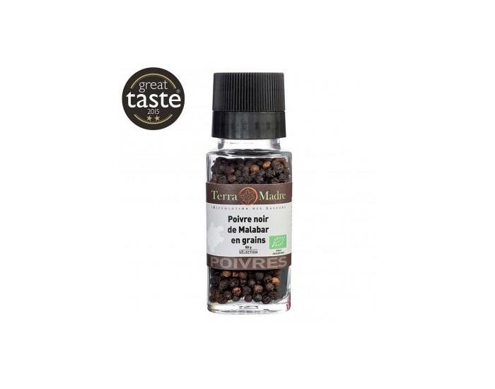 TERRA MADRE Poivre Noir De Malabar En Grains Bio - 50 g (2)