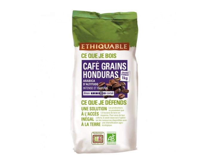 ETHIQUABLE Caf Honduras Grains Bio & Equitable - 1 kg (4)