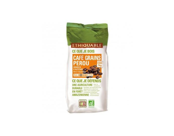 ETHIQUABLE Caf Prou Grains Bio & Equitable - 1 kg (12)
