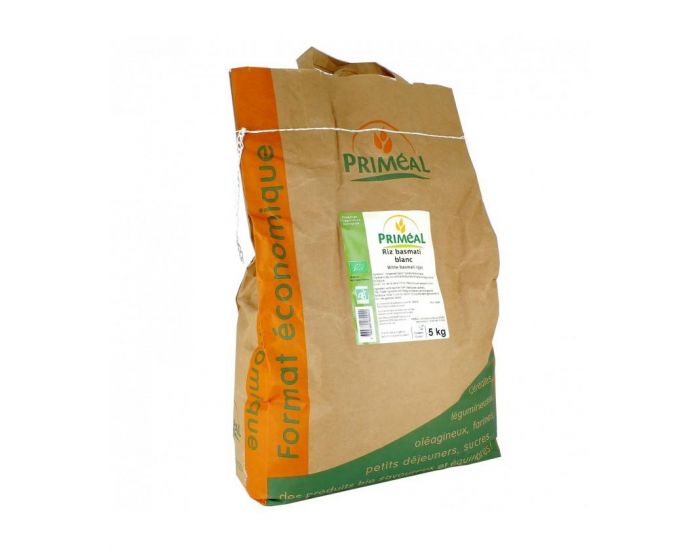 PRIMEAL Riz Basmati Blanc Bio  - 5 kg (1)