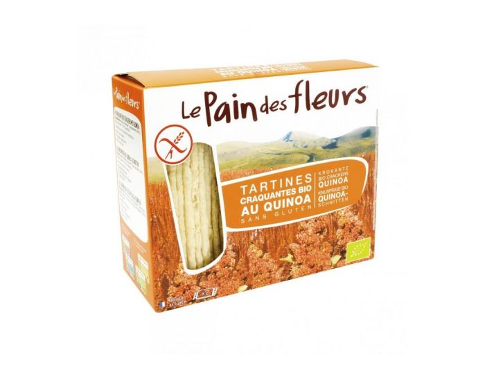 LE PAIN DES FLEURS Tartines craquantes au quinoa sans gluten bio - 150 g (1)