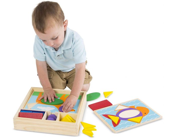 MELISSA & DOUG Formes Blocs Motifs d'Apprentissages - D�s 2 ans (1)