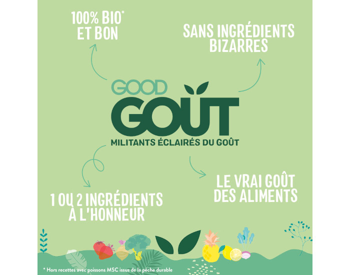 GOOD GOUT Gourde Pomme et Coing - Pure Bb 120g - Ds 6 mois (4)