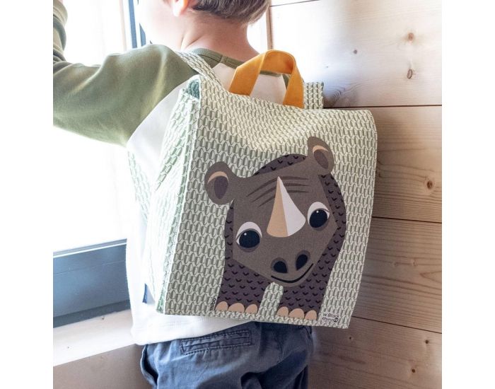 COQ EN P�TE Sac � Dos en Coton Bio - Rhinoc�ros (5)