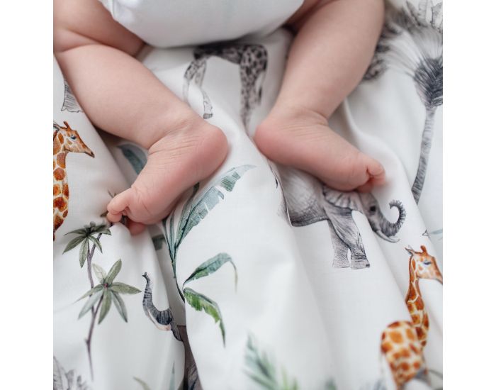 SEVIRA KIDS Lot de 2 Langes en Bambou - Safari - 50 x 50 cm (4)