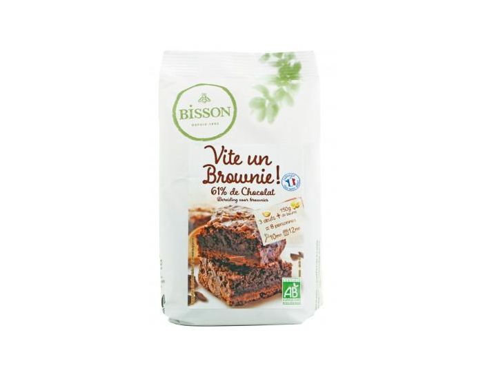 BISSON Vite Un Brownie ! 61 % de chocolat bio et �quitable - 350 g (2)