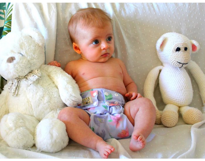 MAYA BOO Couche Lavable Evolutive - Aquafleur (1)