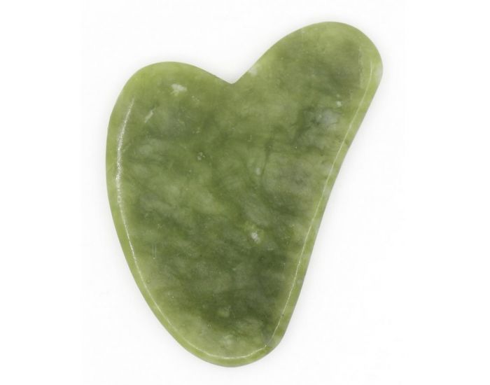 SUN&SIA GuaSha en Pierre de Jade Vert + Housse (1)