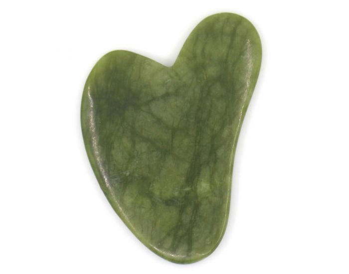 SUN&SIA GuaSha en Pierre de Jade Vert + Housse (2)