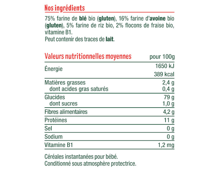 GOOD GOUT Muesli Fraise Bb - 200 g - Ds 6 mois (2)