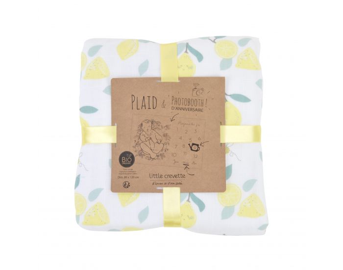  Couverture B�b� Photobooth - Limonade - coton bio - 80x120 cm (8)