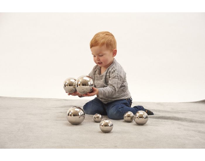 TICKIT Balles sonores r�fl�chissantes argent�es (2)