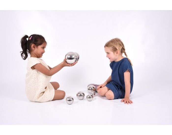 TICKIT Balles sonores r�fl�chissantes argent�es (3)