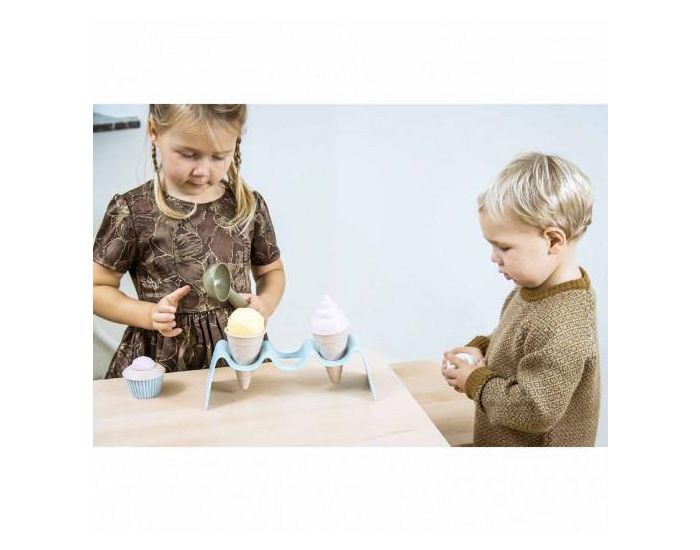 DANTOY Jouet Bioplastique - Coffret de Cupcake et Cr�me Glac�e - D�s 2 Ans (2)