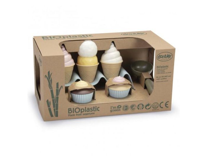 DANTOY Jouet Bioplastique - Coffret de Cupcake et Cr�me Glac�e - D�s 2 Ans (3)