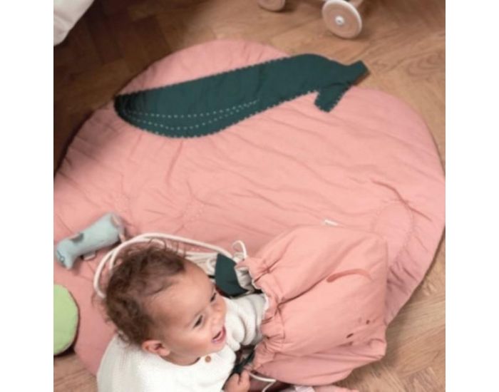 FABELAB Couverture Matelass�e P�che en Coton Bio - D�s la naissance  (1)