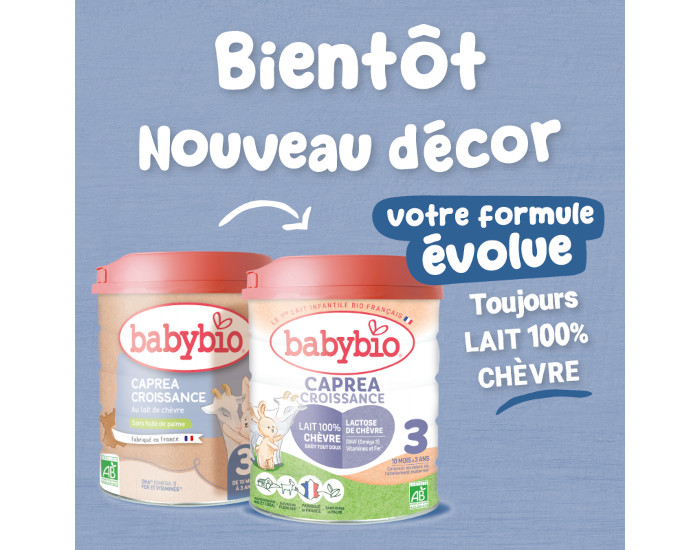 BABYBIO Croissance Capra 3 - Ds 10 mois - 800 g (1)