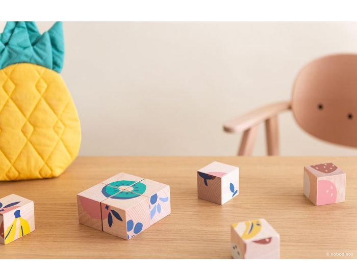 NOBODINOZ Cubes en Bois Fruits - D�s 18 Mois (1)