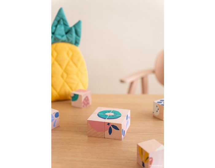 NOBODINOZ Cubes en Bois Fruits - D�s 18 Mois (2)