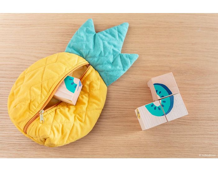 NOBODINOZ Cubes en Bois Fruits - D�s 18 Mois (3)