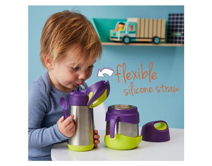 B.BOX Gourde Enfant Isotherme Avec Paille (2)