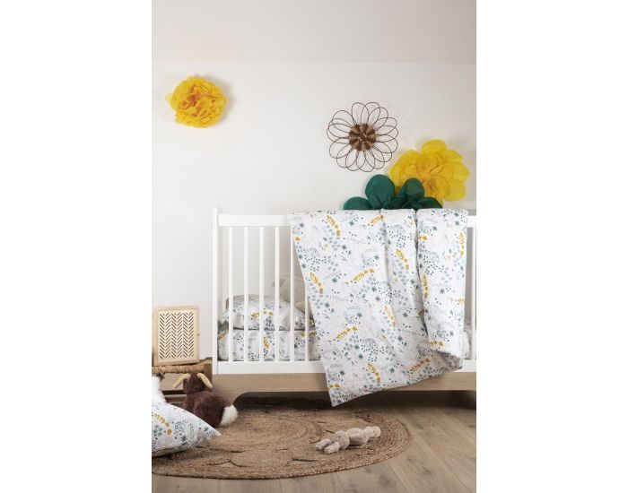 Drap Housse Yukari en Coton Bio pour lit Bébé - 140 x 70 cm