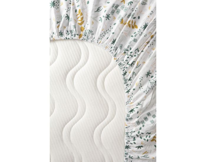 KADOLIS Drap housse Coton Bio pour Lit b�b� - Yukari (2)