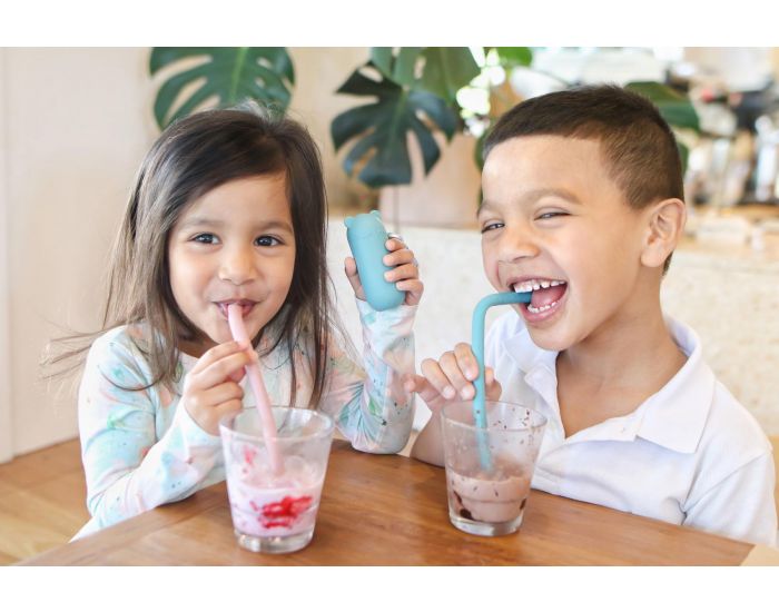 WE MIGHT BE TINY Paille en silicone avec �tui (2)