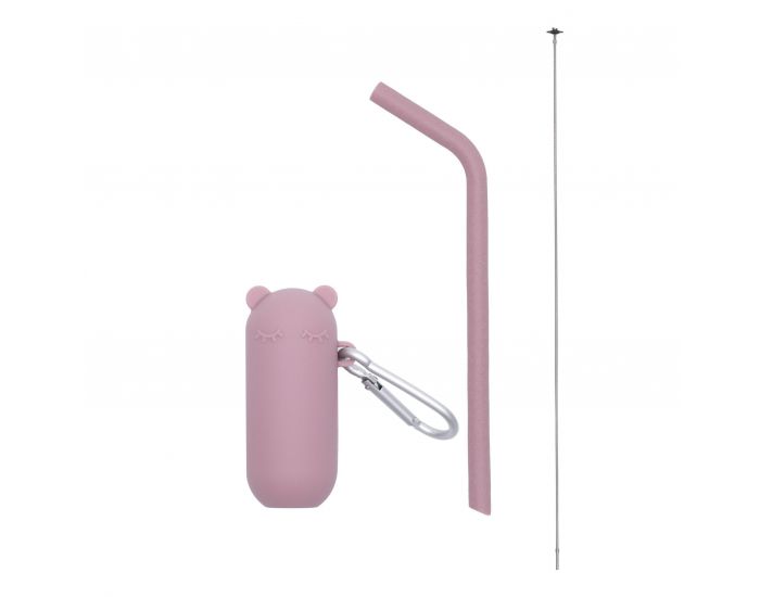 WE MIGHT BE TINY Paille en silicone avec �tui (3)