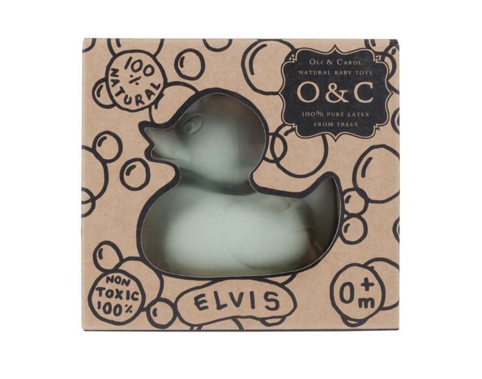 OLI ET CAROL Jouet de bain canard Elvis - Ds La Naissance (5)
