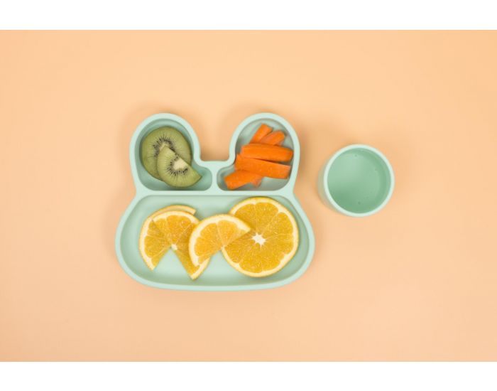 WE MIGHT BE TINY Assiette en Silicone - Lapin - D�s 12 mois (2)