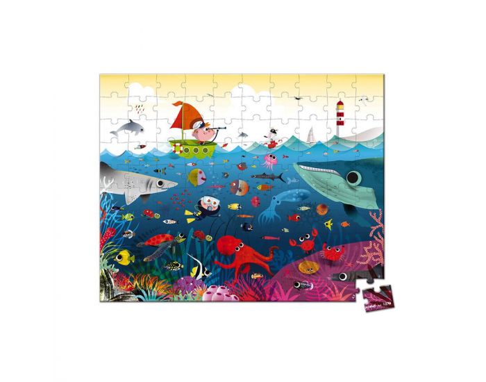 JANOD Puzzle Monde Sous-Marin - 100 Pices - Ds 6 ans  (1)