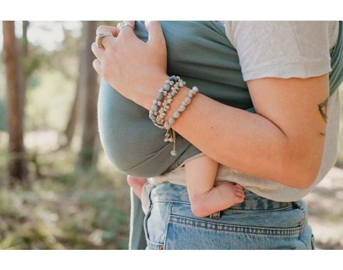 NEOBULLE Porte-b�b� NEO SLING - Vert Eucalyptus - Coton Bio (3)