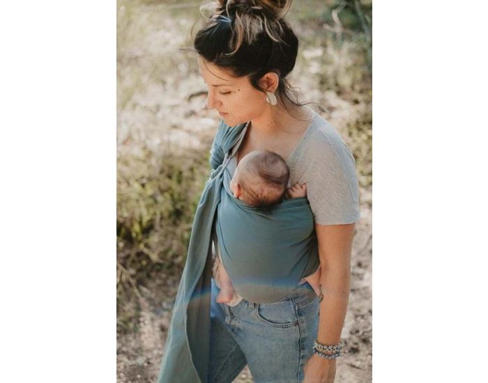 NEOBULLE Porte-b�b� NEO SLING - Vert Eucalyptus - Coton Bio (5)